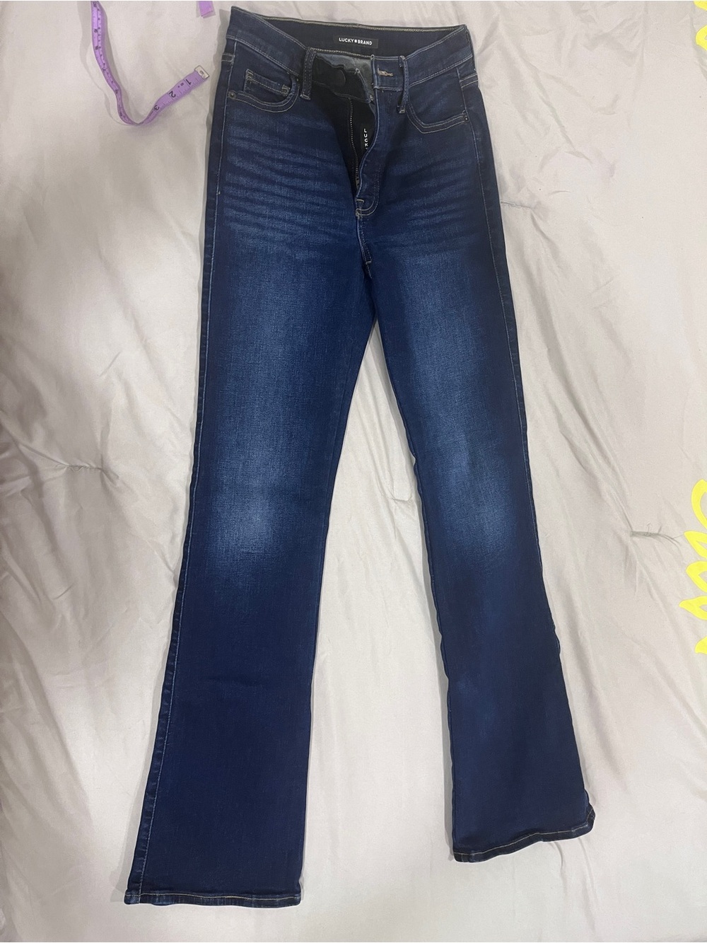 Lucky Brand Dark Blue Flare Jeans for Women